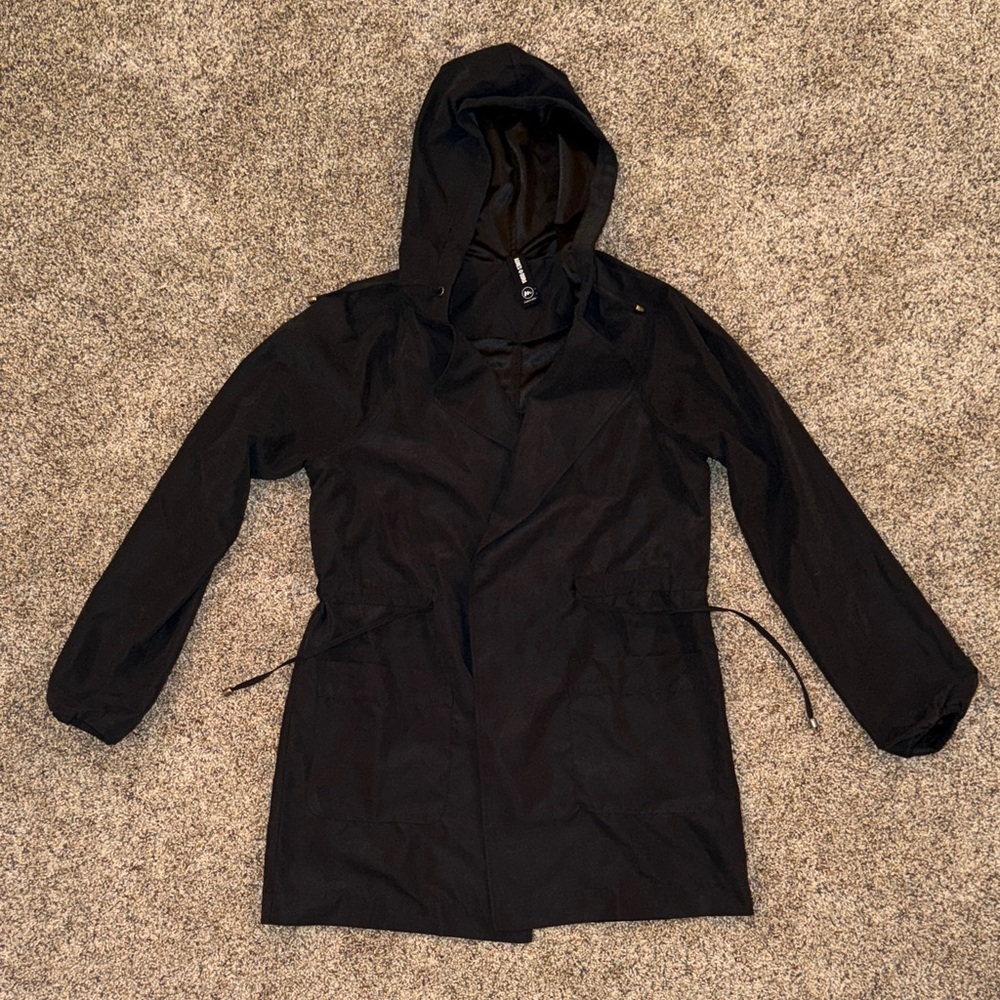 Agnes & Dora Women’s Polyester Black Hooded Jacket